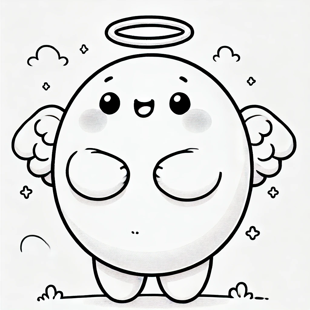 Buuble Osterbild Ausmalbild 2