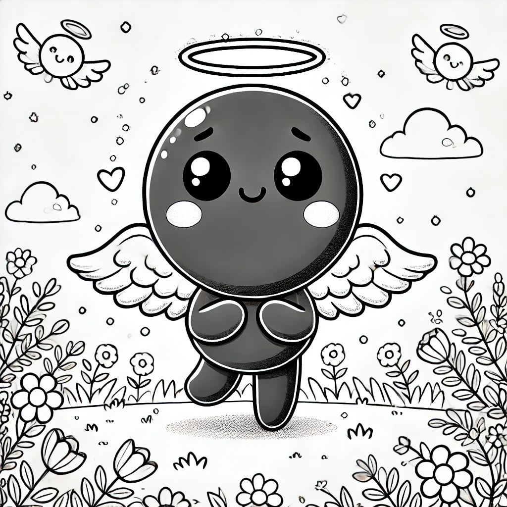 Buuble Osterbild Ausmalbild 6